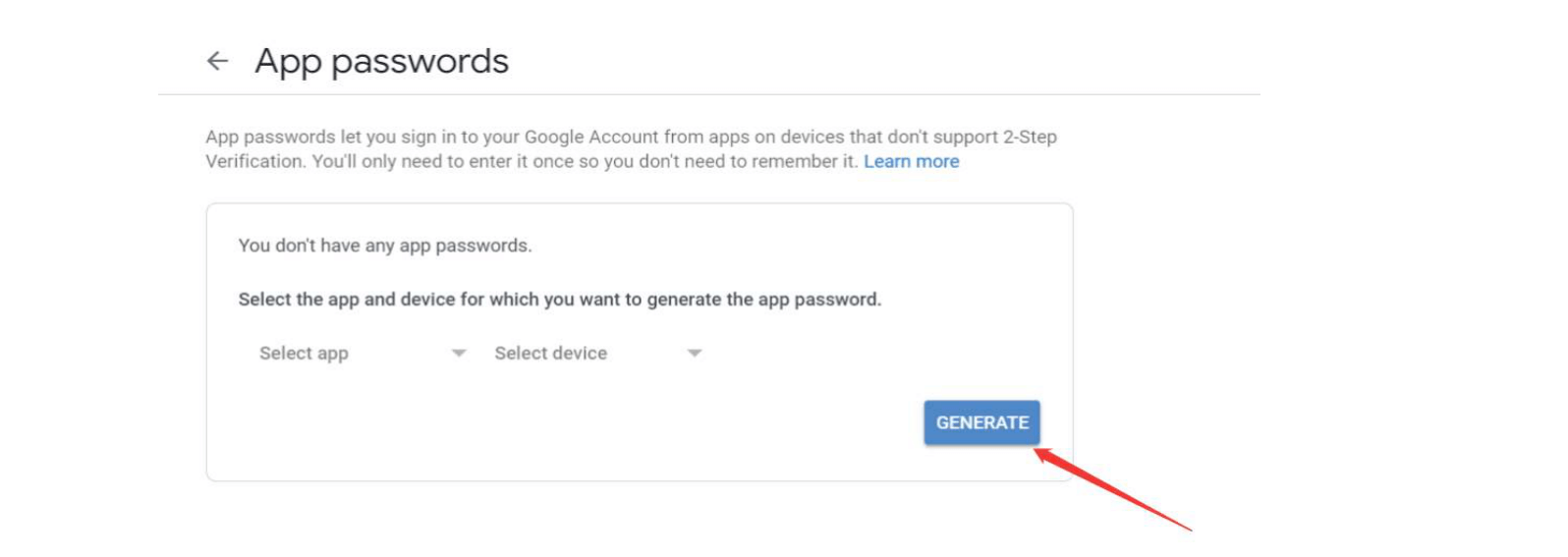 How To Get 16-Digit App Password